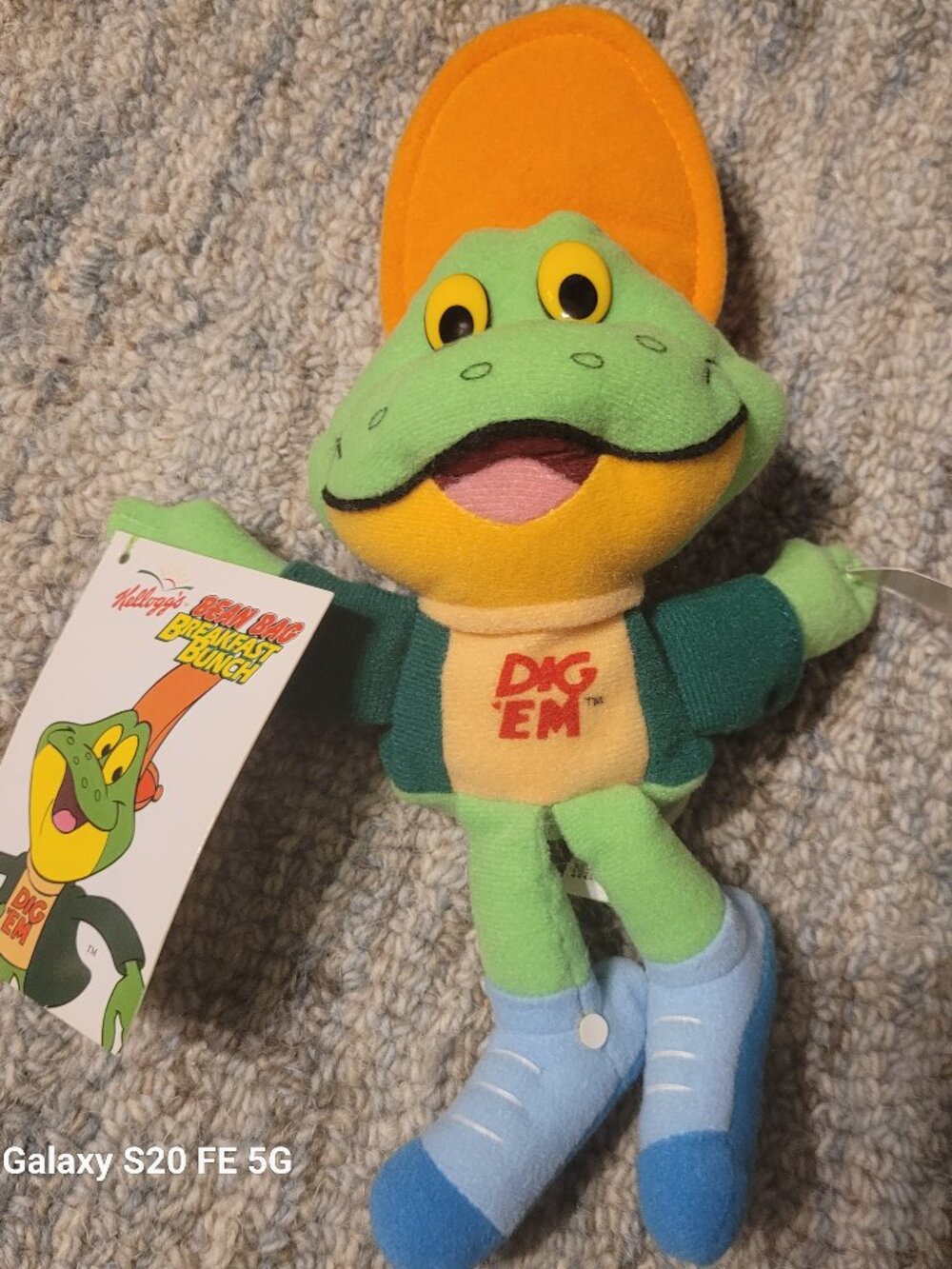 Vintage Kellogsg's Dig'Em Bean Bag